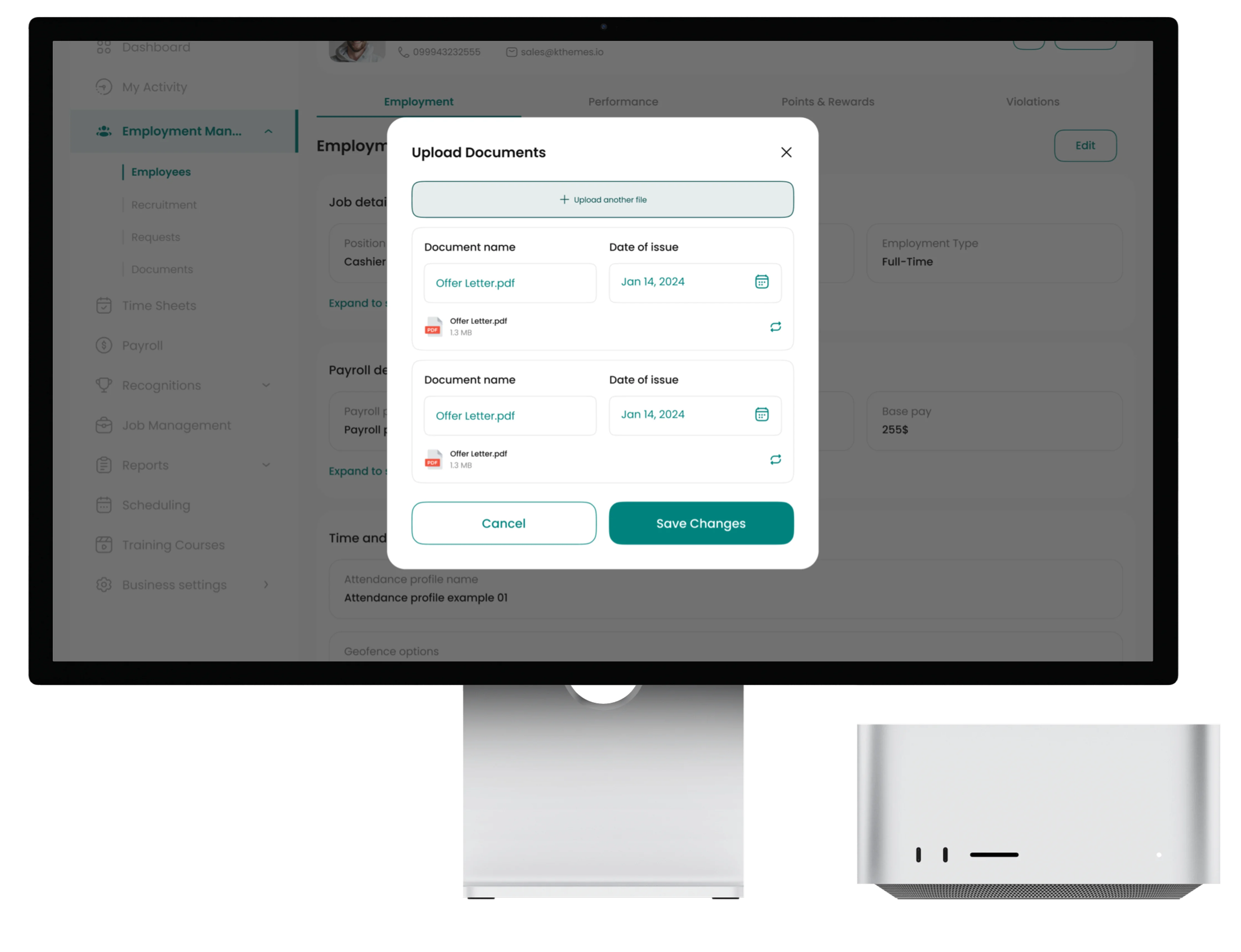 Access Control screen 4